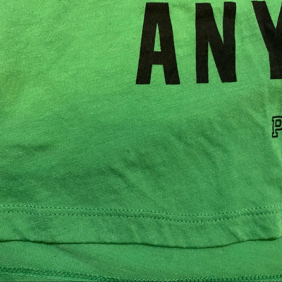Victoria’s Secret PINK Irish Kiss Green Sleeveless Athletic Workout Y2K Top - Picture 3 of 10